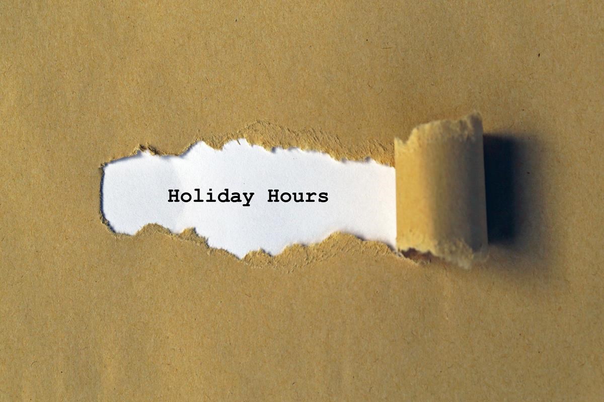 Holiday Hours 2025