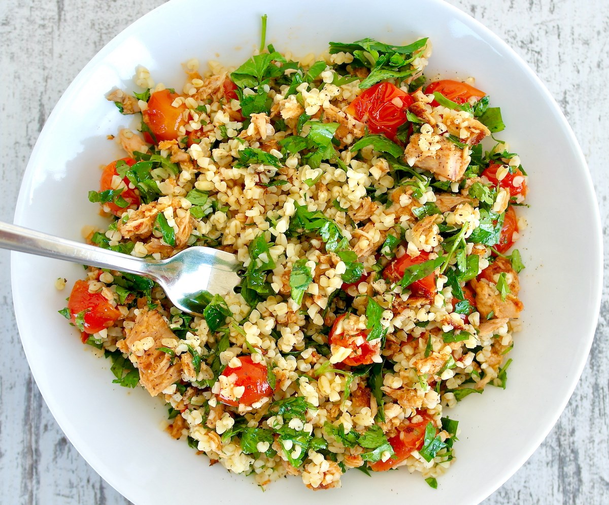 Tuna Bulgur wheat salad